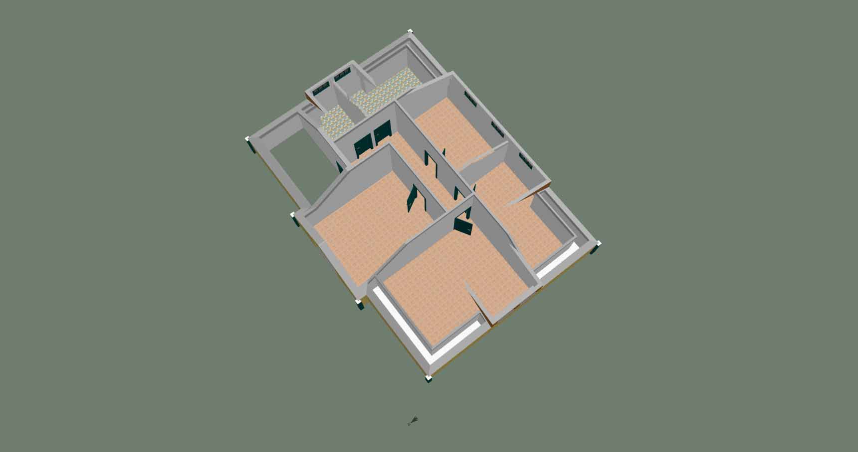 Vogelperspektive Dachgeschoss